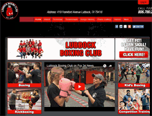 Tablet Screenshot of lubbockboxingclub.com